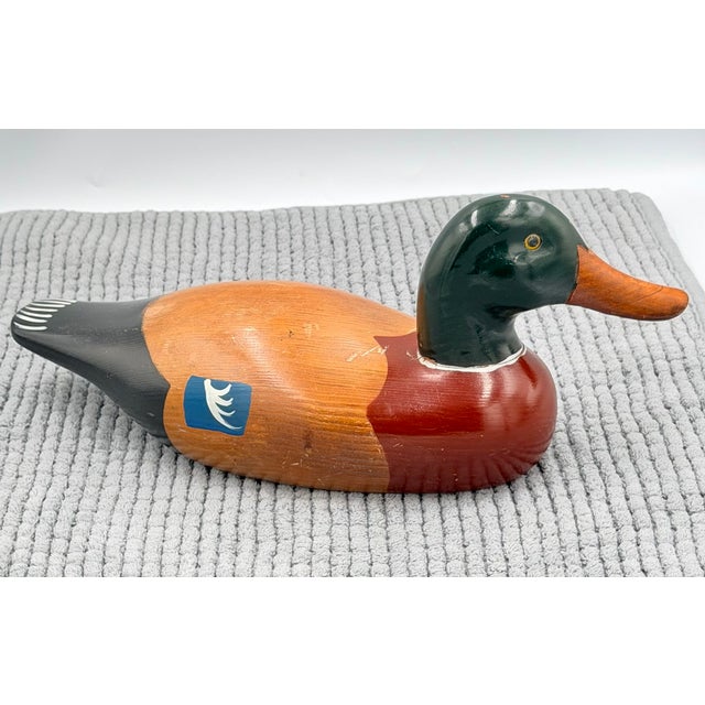 Vintage Hand-Carved Hand-Painted Wooden Mallard Duck Decoy Folk Art Lodge Decor Enhance your rustic home decor with this...