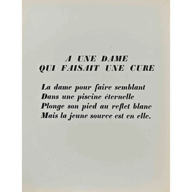 The Dance is a vintage lithograph realized after Raoul Dufy in 1920. Good conditions. Edition of 110. The artwork is...