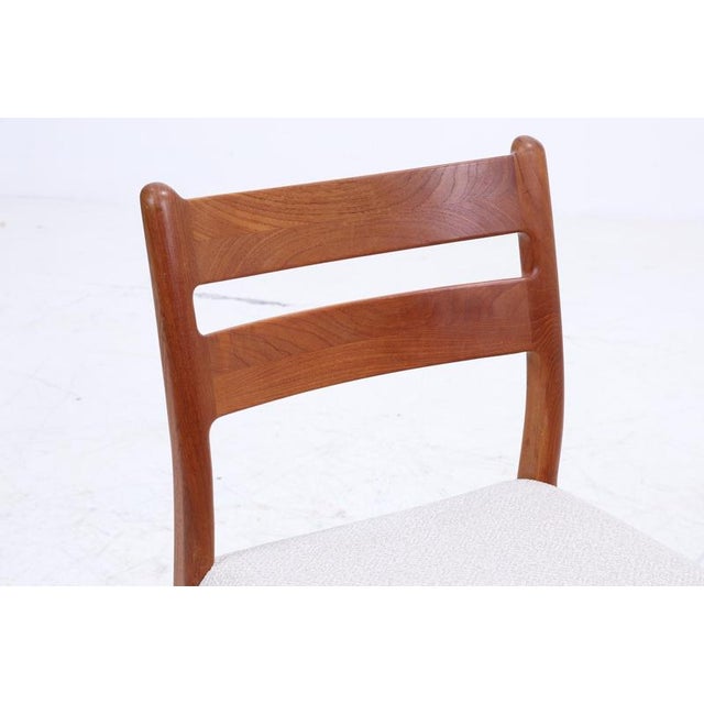 Textile Mid-Century Danish Teak Chairs from EMC Møbler, Set of 4 For Sale - Image 7 of 14