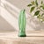 Abstract Vintage Maexsa Hand Blown Green Art Glass Vase For Sale - Image 3 of 3