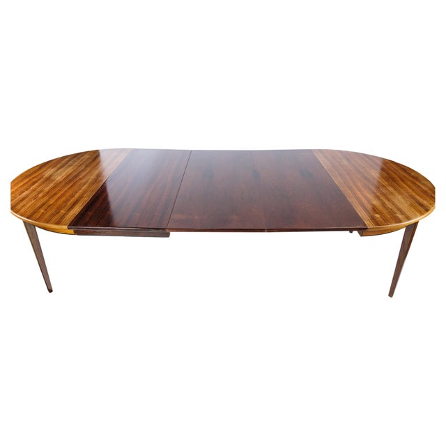 Dining table, designed by Omann Junior in rosewood from around the 1960s. If desired, we can color the additional plates...