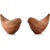 This modern pair of golden bird sculptures brings warmth and elegance to any space. Handcrafted from durable acacia wood,...
