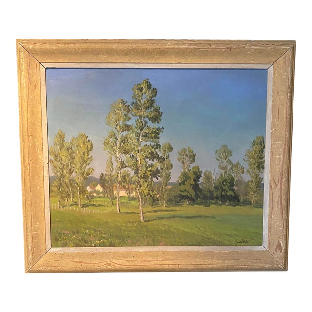 French Impressionist Oil Painting by Listed Artist J. Joly 1900-1952 ...