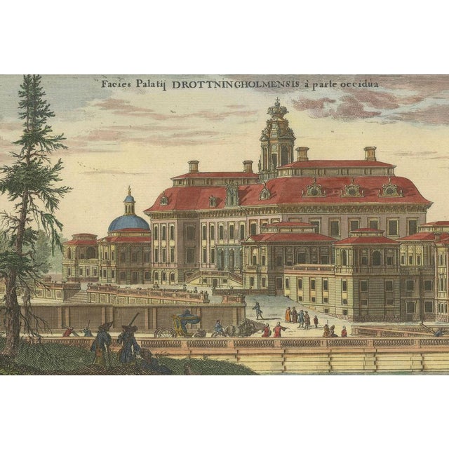 Dahlbergh, Drottningholm Palace in Sweden: East and West Views, 1707, Print For Sale - Image 3 of 7