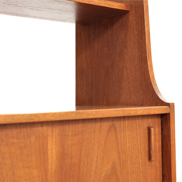 Mid Century Teak Bookcase Room Divider For Sale - Image 10 of 12