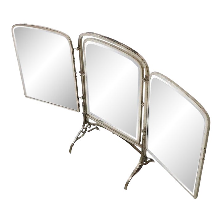 1940s French Art Nouveau Vanity Mirror Chairish