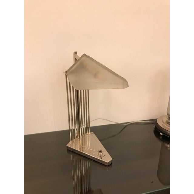 French Art Deco Desk Lamp Signed by Gênet Et Michon For Sale - Image 9 of 13