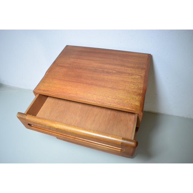 Black Teak Chest of Drawers, Denmark, 1970s For Sale - Image 8 of 10