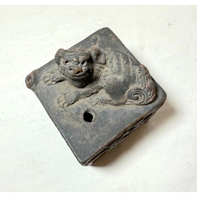 Share Rare Antique Early 19th Century Japanese Calligraphy Terracotta Water Dropper For Sale In New York - Image 6 of 14