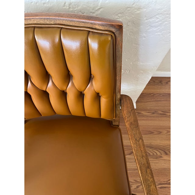 Coffee Pair of Mid Century Modern Monteverdi Young Armchairs by Maurice Bailey For Sale - Image 8 of 10