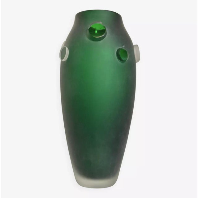 Glass Sculptural Vase in Soufflé Glass by Fernando Agostinho, 1999 For Sale - Image 7 of 7