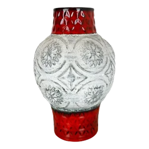 Colorful Abstract Fat Lava Pottery Vase from Bay Keramik, Germany, 1970s