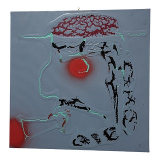 ArpVerdeacqua, Cigar Man in Colours, Acrylic For Sale