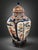 An exceptional and monumental japanese covered vase in arita porcelain with imari decoration, edo period, 18th century....