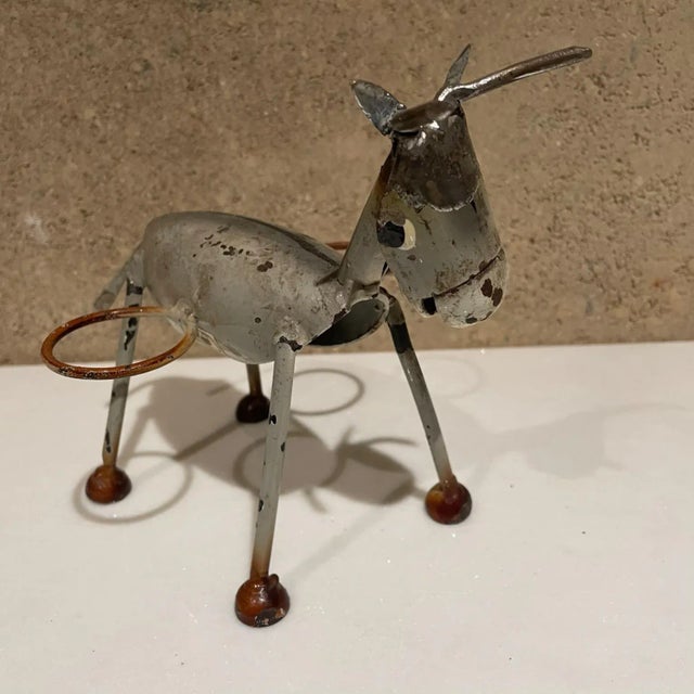 Metal 1970s Manuel Felguerez Style Black Donkey Napkin Holder Caddy Mexico For Sale - Image 7 of 8