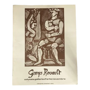 1970s Georges Rouault “Dance of Salome” Odyssia Art Gallery Promotional Lithograph