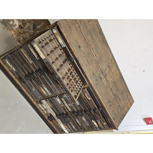 Printing Press Chest, 1900s For Sale - Image 9 of 13