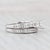 Modern 3.05ctw Semi Mount Diamond Engagement Ring Wedding Band Set 18k Gold Size 5.75 For Sale - Image 3 of 9