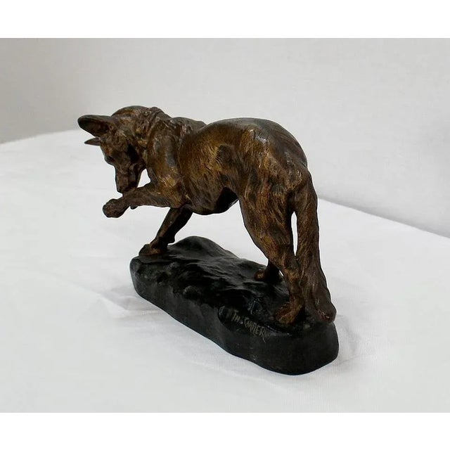 T.F. Cartier, German Shepherd Dog, Early 20th-Century, Bronze For Sale - Image 3 of 18