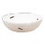 Large Metal Strap White Bowl For Sale