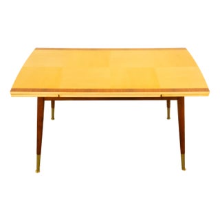 Height-Adjustable Coffee Table in Maple & Beech, 1950s For Sale