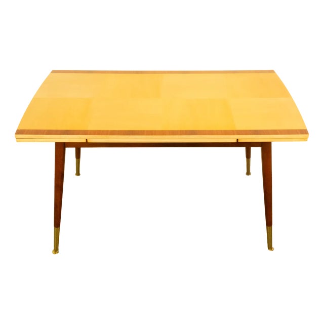 Height-Adjustable Coffee Table in Maple & Beech, 1950s For Sale