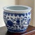 White 1980s Large Chinoiserie Fishbowl Style Porcelain Planter For Sale - Image 8 of 12