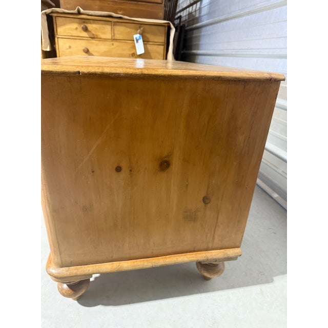 Antique Pine Low Cupboard From England For Sale - Image 16 of 18