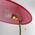 Table Lamp with Golden Crows Foot and Newly Upholstered Red Silk Shade by J. T. Kalmar, 1950s For Sale - Image 6 of 14