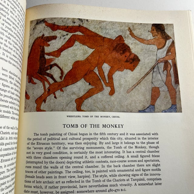 Paper 1952 Etruscan Painting Book For Sale - Image 7 of 12