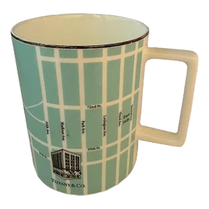 Tiffany & Co. New York Fifth Avenue Manhattan Map Mug