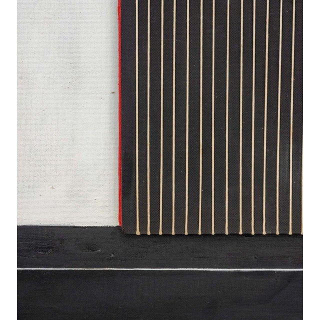 Agudelo (XX), Abstract Composition, Mixed Media Assemblage on Board, 1966, signed and dated right side center, partial...