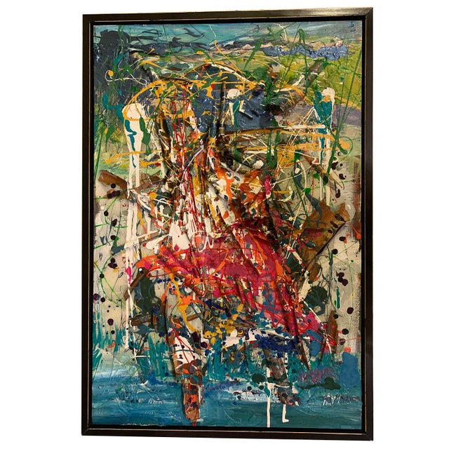 Sculpture Materials Abstract Expressionism, Large, Mixed Media, Oil Painting, Art, by Van Ness For Sale - Image 7 of 8