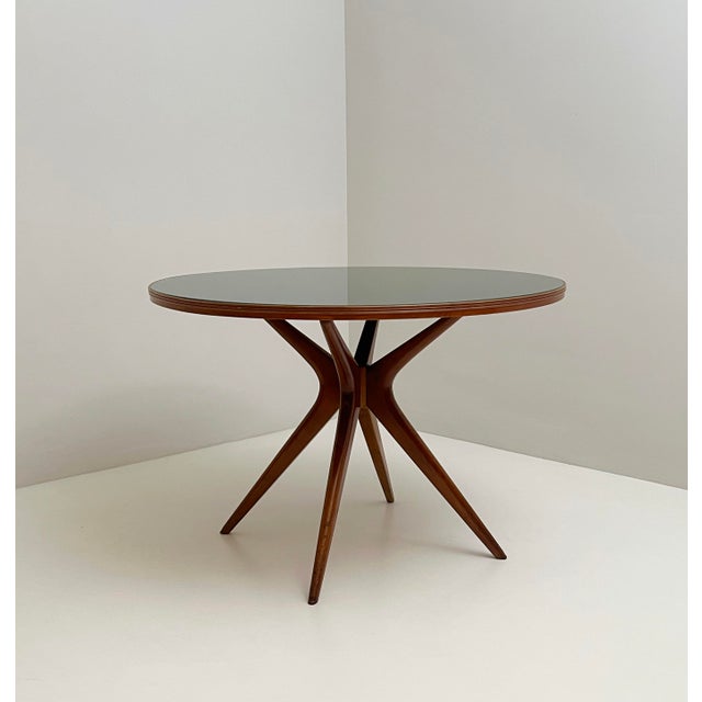 Mid-Century Modern Vintage Round Table, 1950s For Sale - Image 3 of 4