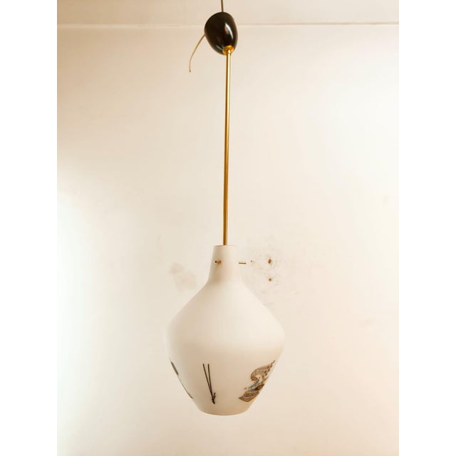 Suspension Lamp with Drawings For Sale - Image 12 of 18
