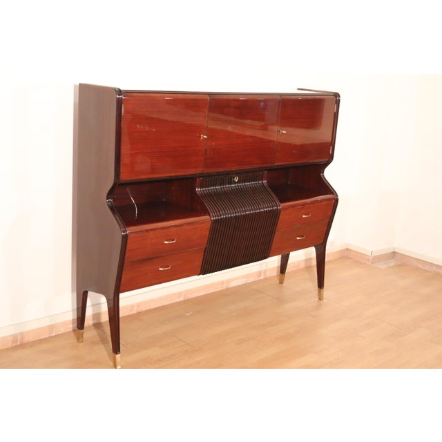 Vintage Dining Room Suite by Osvaldo Borsani for Fratelli Turri, Italy, 1950s, Set of 9 For Sale - Image 10 of 18