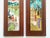 Mid-Century Modern Harris Strong Vintage Mid Century Modern Hand Painted Ceramic Tile Walnut Wood Wall Art Panels - Set of 2 For Sale - Image 3 of 13