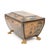 Traditional Regency Painted and Penwork Bombe Box on Gilt Lion Paw Feet, English, Circa 1820 For Sale - Image 3 of 12