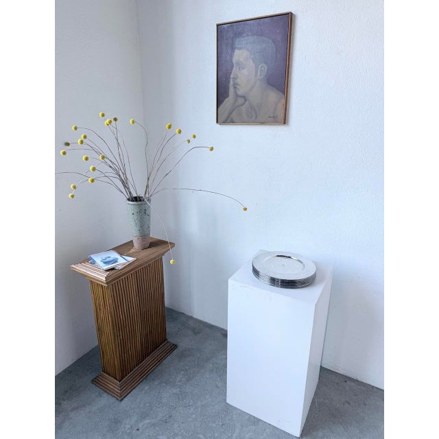 Plates and Saucers in Silver-Plated Metal from Emile Puiforcat, 1960s, Set of 12 For Sale - Image 3 of 18