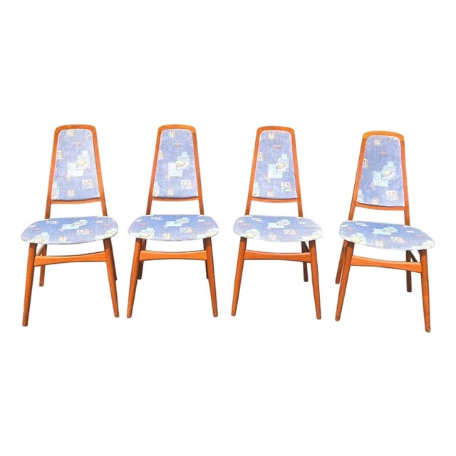 Mid Century Modern Teak Dining Chairs Attributed to Vamdrup Stolefabrik For Sale