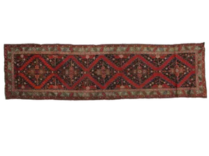 1920s Vintage Karabagh Runner - 3′6″ × 12′10″