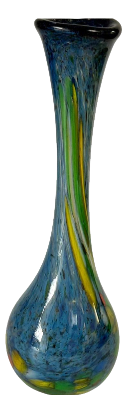 Italian Blown Glass Vase with a Slender Silhouette, 1950s