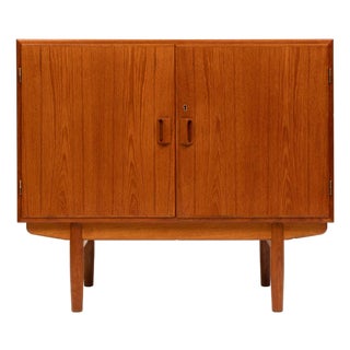 Vintage Danish Mid-Century Teak Two-Door Credenza For Sale