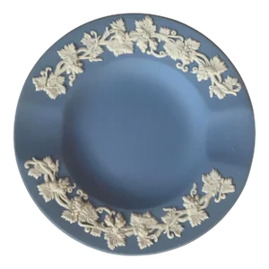 Vintage Mid-Century Wedgwood Blue Jasperware Ashtray/Catchall