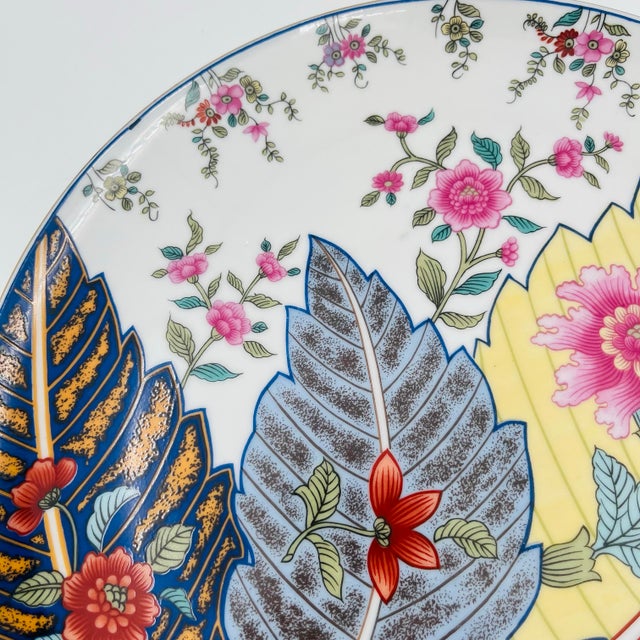 Seymour Mann Vintage Tobacco Leaf 10" Plate Gold Trim by Seymour Mann For Sale - Image 4 of 11