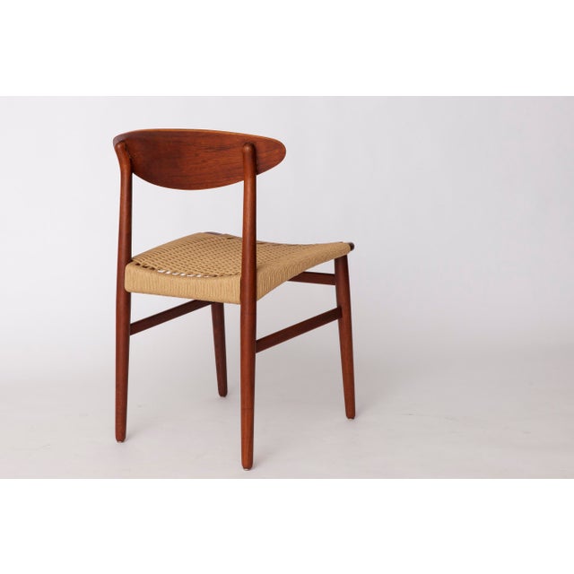 Wood Mid-Century Teak Dining Chair by Larsen & Bender Madsen for Naestved Møbelfabrik, Denmark, 1960s For Sale - Image 7 of 11
