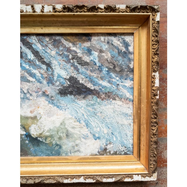 Late 19th Century 19th Century Abstract Impressionist Painting Study of Waves For Sale - Image 5 of 10