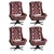 Set of Swivel Chair and Ottoman from T. J. Laitinen, Finland, 1970s For Sale