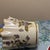 Vintage Floral Porcelain Vase With Scalloped Gilt Rim For Sale - Image 4 of 8