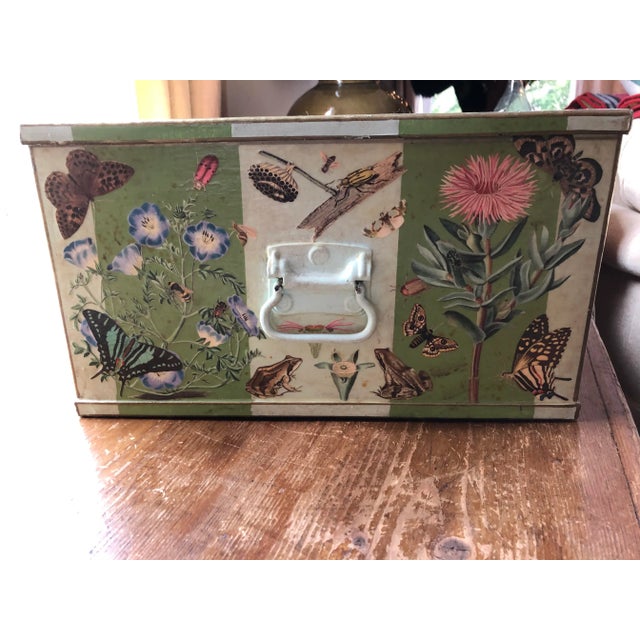 Large 19th Century Fawn and Flora Metal Document Box For Sale In Greenville, SC - Image 6 of 13